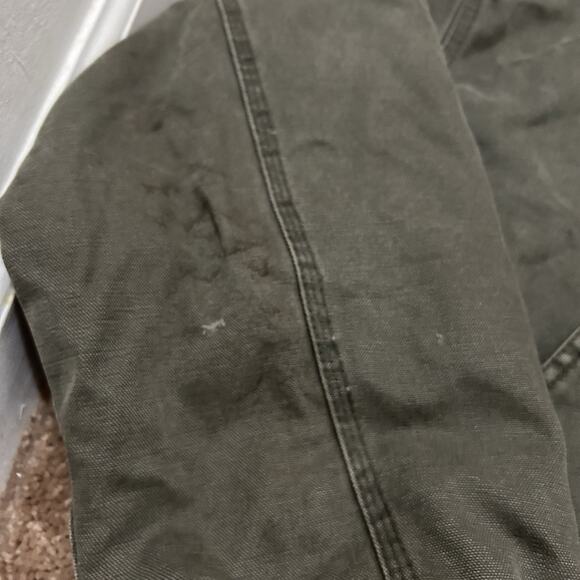 Walls Workwear Hooded Canvas Jacket Size 2XL Distressed Green - Picture 5 of 13